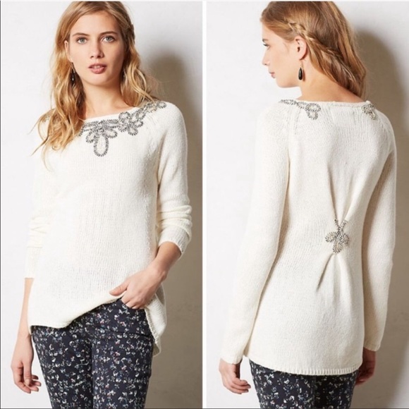 Anthropologie Sweaters - Anthropologie Angel of the North Bobine braided tunic sweater size medium